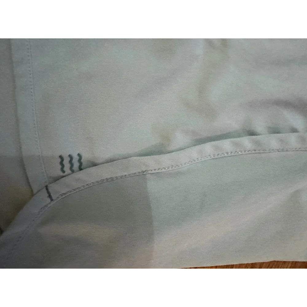 Free Fly Women Bamboo Lined Shorts Light Blue Active Running Hiking Zip Pocket